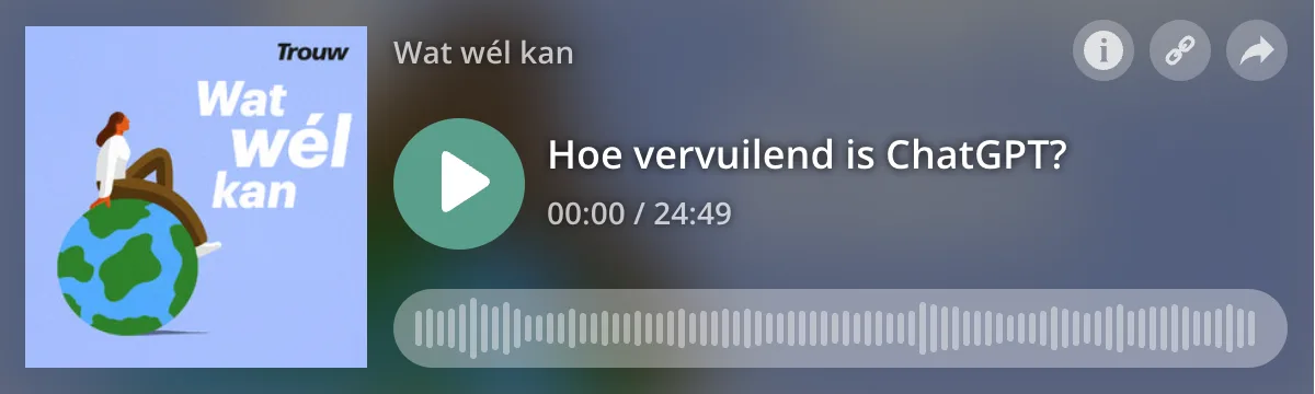 Figure 7.8 Podcast from Trouw, June 25, 2025.